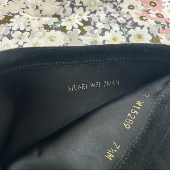 Stuart Weitzman over the knee black suede boots. - Picture 12 of 12